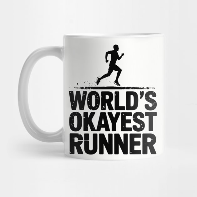 World's Okayest Runner Jogging Fitness Sarcasm by Anticorporati